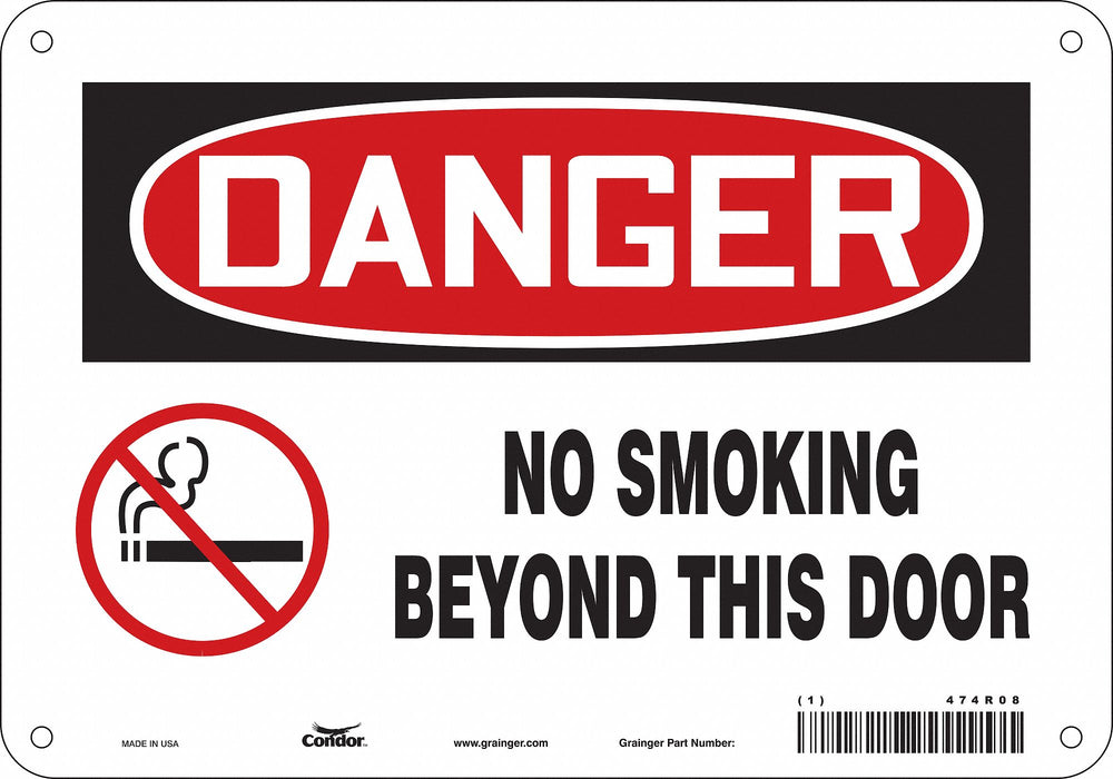 Safety Sign 7 in x 10 in Aluminum