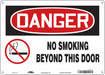 Safety Sign 10 in x 14 in Polyethylene