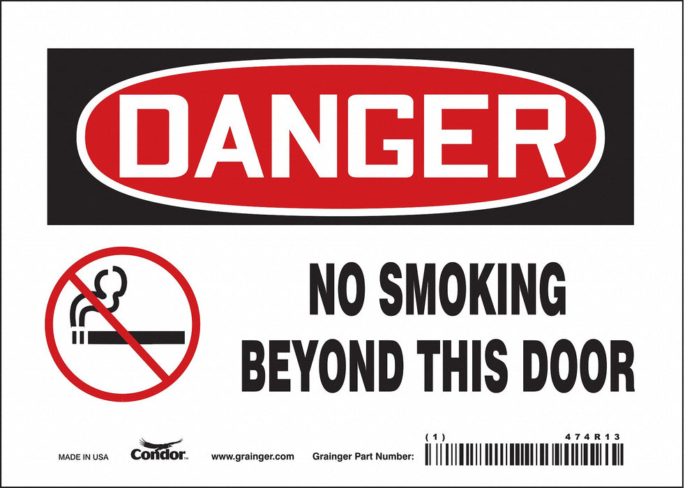 Safety Sign 5 in x 7 in Vinyl