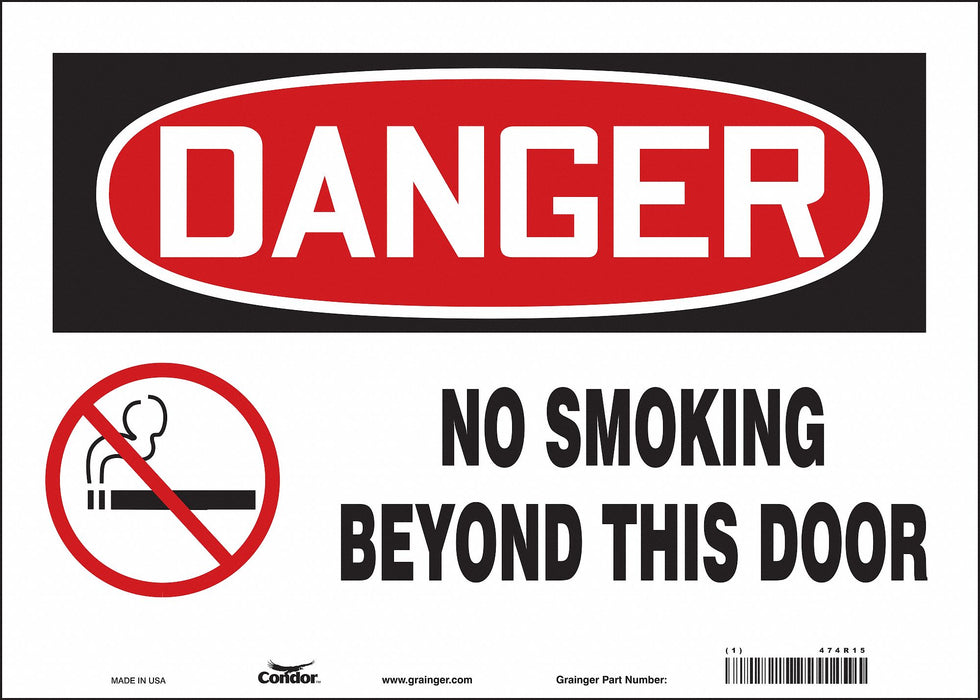 Safety Sign 10 in x 14 in Vinyl