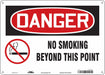 Safety Sign 10 in x 14 in Polyethylene