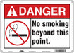 Safety Sign 10 in x 14 in Polyethylene