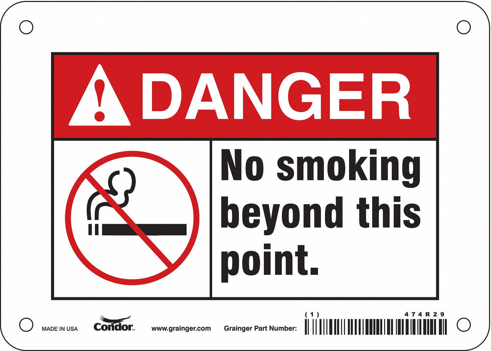 Safety Sign 5 in x 7 in Vinyl