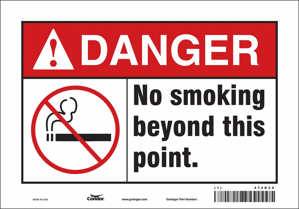 Safety Sign 7 in x 10 in Vinyl
