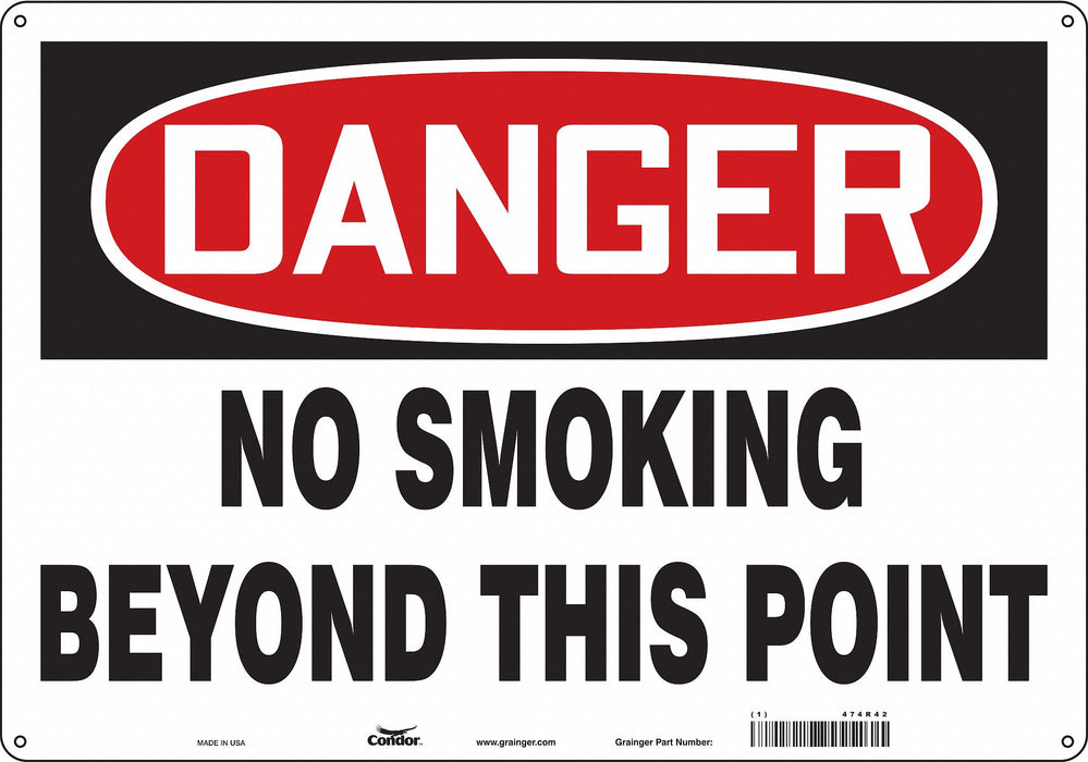 Safety Sign 14 inx20 in Aluminum