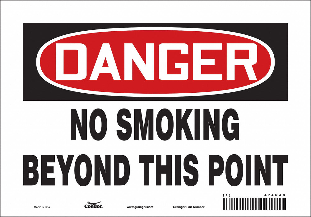 Safety Sign 7 in x 10 in Vinyl