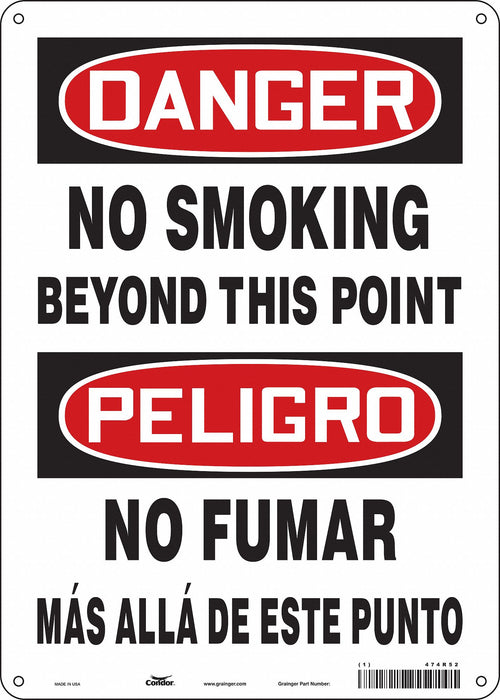 Safety Sign 14 in x 10 in Aluminum