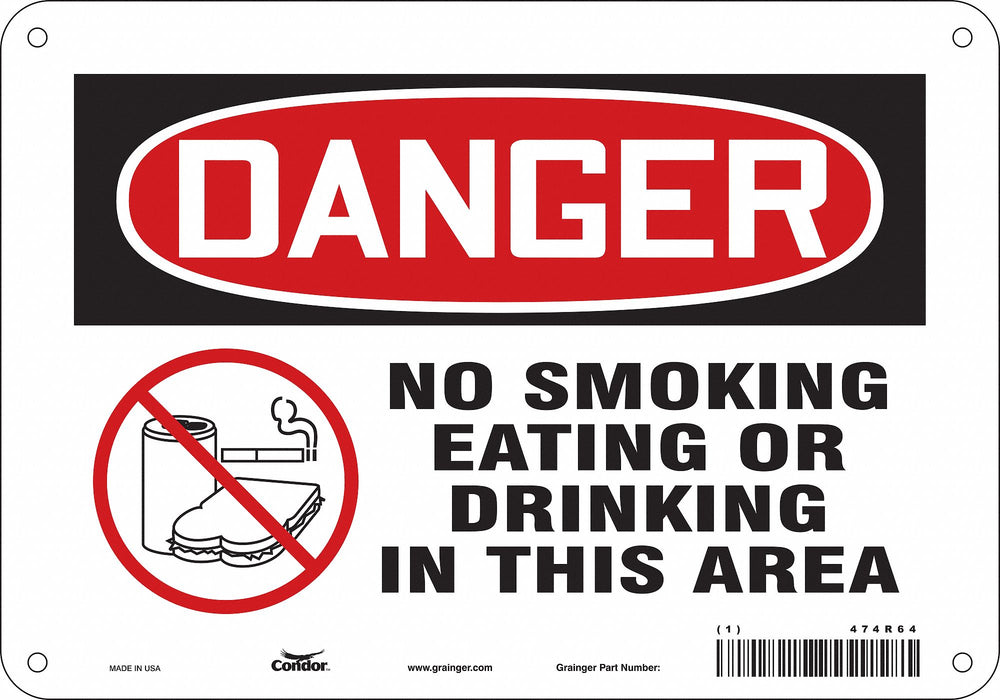 Safety Sign 7 in x 10 in Aluminum