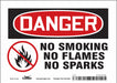 Safety Sign 5 in x 7 in Vinyl