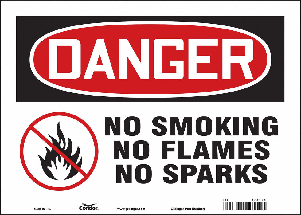Safety Sign 10 inx14 in Vinyl