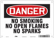 J6940 Safety Sign 7 inx10 in Polyethylene