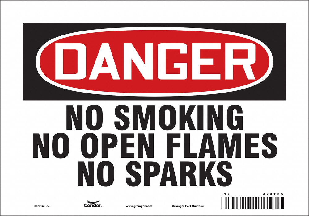 J6940 Safety Sign 7 inx10 in Vinyl