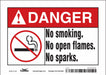 Safety Sign 5 inx7 in Vinyl