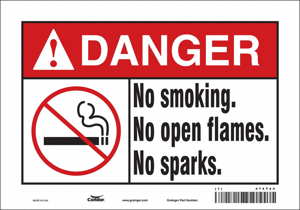 Safety Sign 7 inx10 in Vinyl