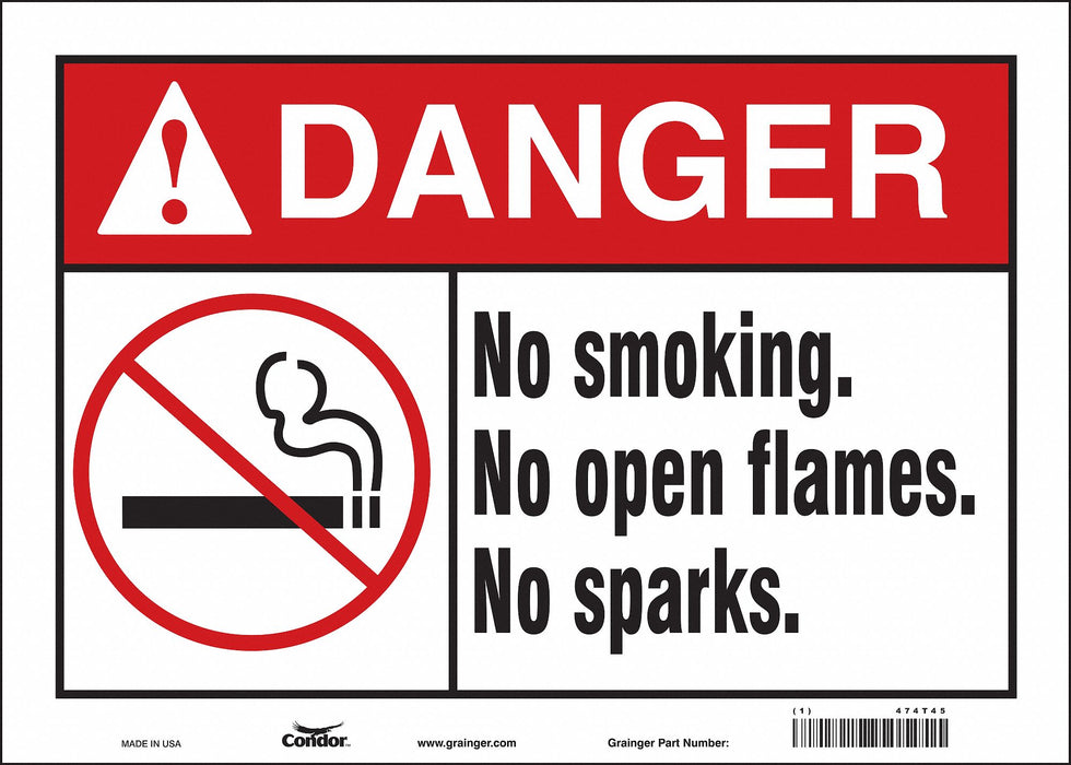 Safety Sign 10 inx14 in Vinyl