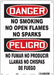 Safety Sign 14 in x 10 in Polyethylene