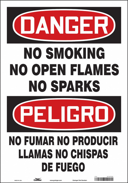 Safety Sign 20 in x 14 in Vinyl