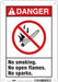 Safety Sign 10 inx7 in Aluminum