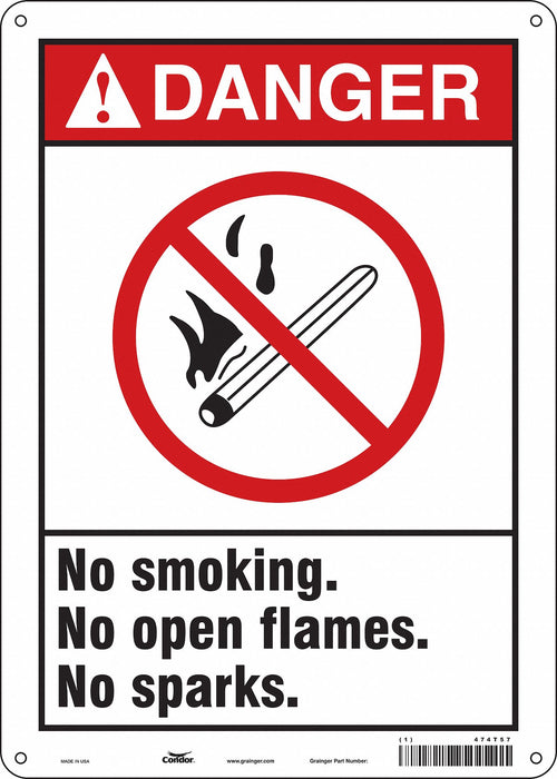 Safety Sign 14 inx10 in Aluminum