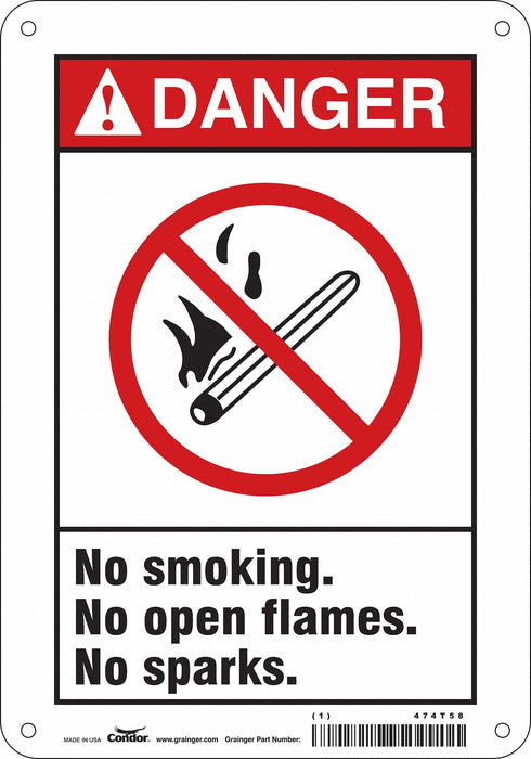 Safety Sign 10 inx7 in Polyethylene