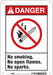 Safety Sign 10 inx7 in Polyethylene