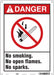 Safety Sign 14 inx10 in Polyethylene