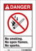 Safety Sign 10 in x 7 in Vinyl