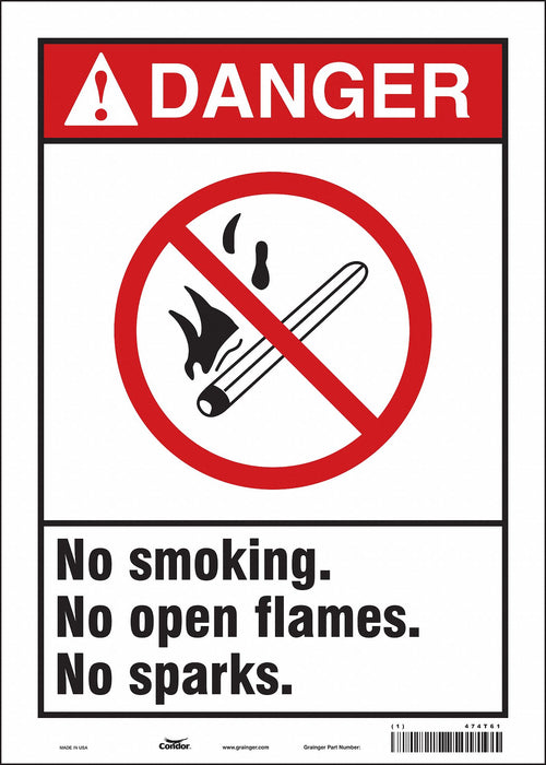 Safety Sign 14 inx10 in Vinyl