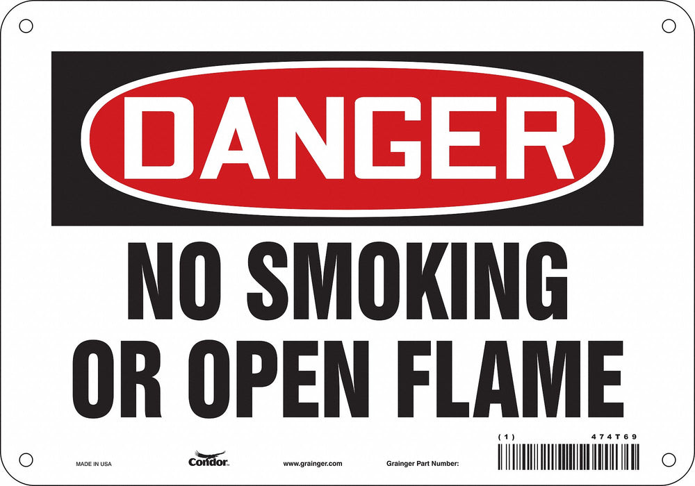 Safety Sign 7 in x 10 in Aluminum