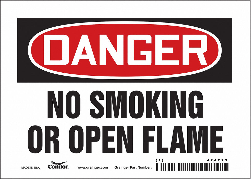 Safety Sign 5 inx7 in Vinyl