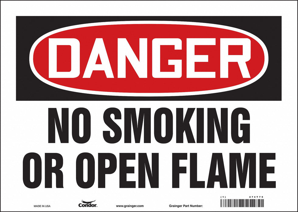 Safety Sign 10 in x 14 in Vinyl