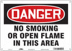 Safety Sign 10 in x 14 in Polyethylene
