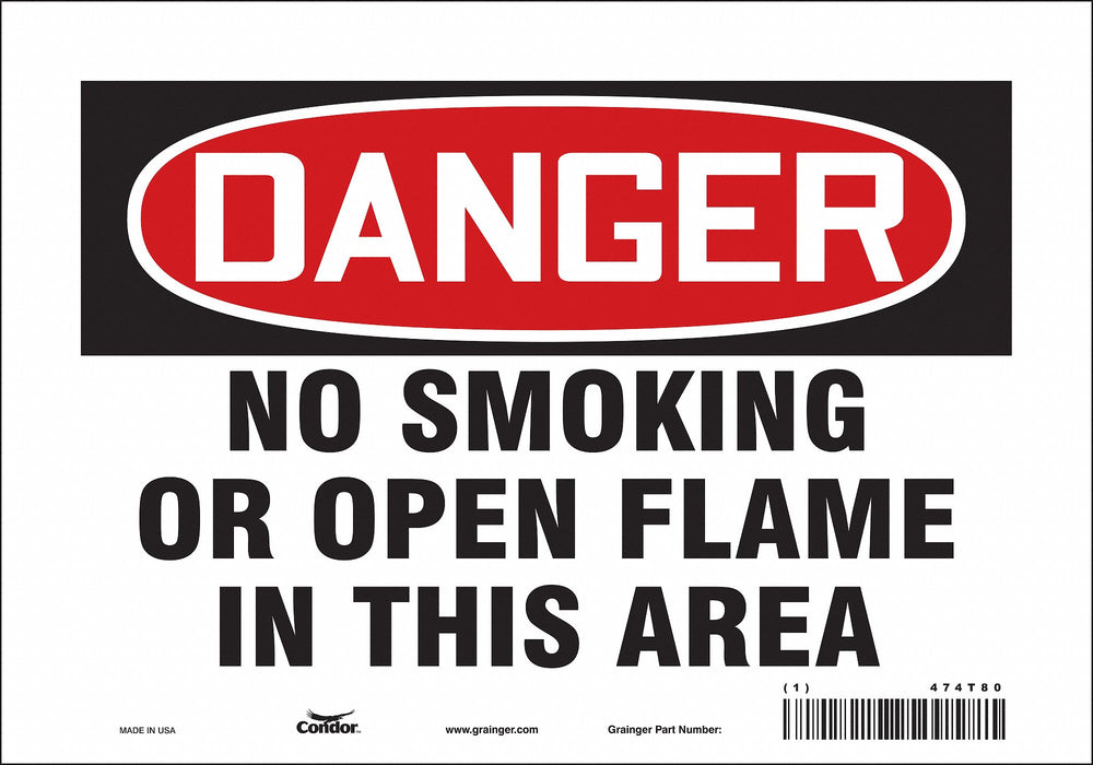 Safety Sign 7 inx10 in Vinyl