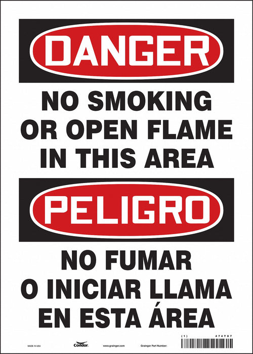 Safety Sign 14 in x 10 in Vinyl