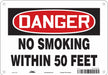 Safety Sign 7 in x 10 in Aluminum