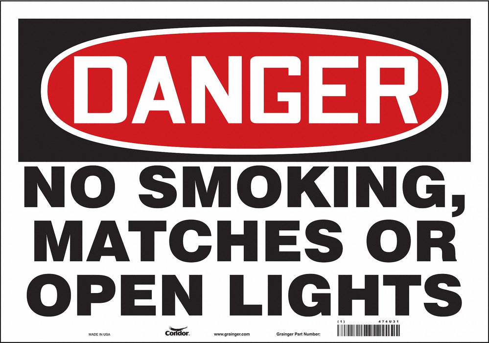 J6939 Safety Sign 14 inx20 in Vinyl