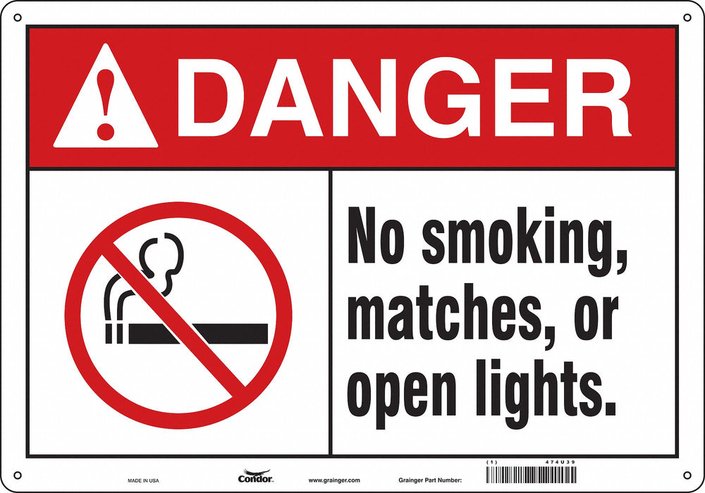 Safety Sign 14 in x 20 in Polyethylene