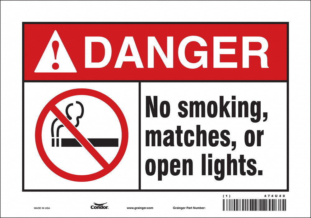 Safety Sign 7 in x 10 in Vinyl