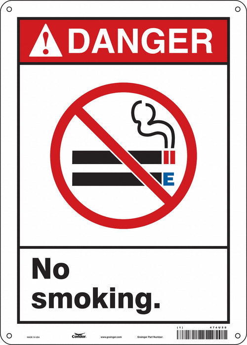Safety Sign 14 in x 10 in Aluminum