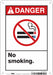 Safety Sign 10 in x 7 in Polyethylene