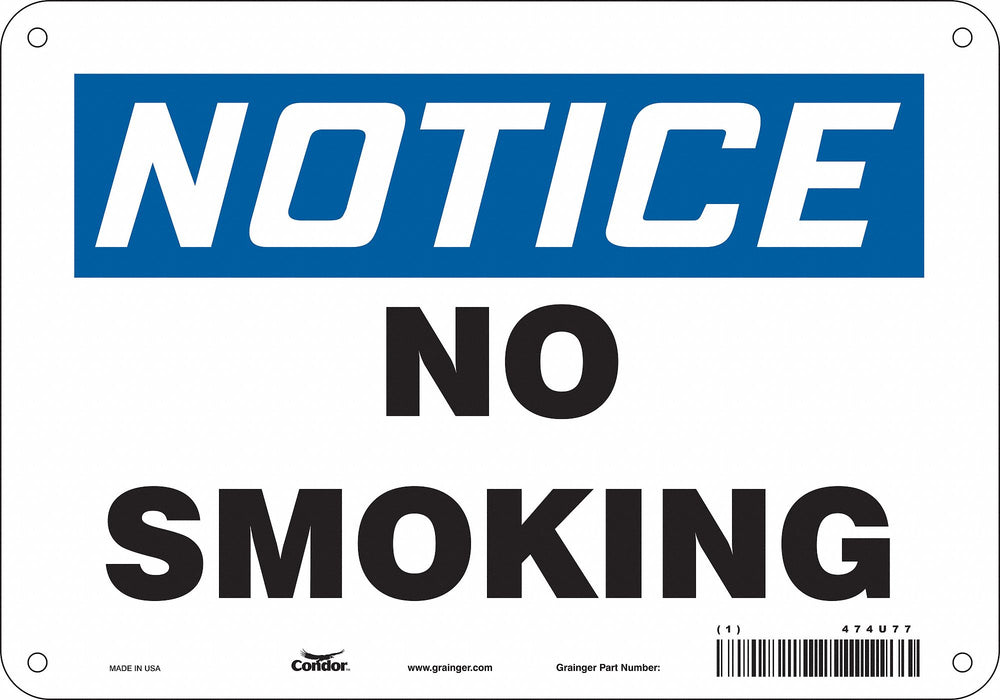 Safety Sign 7 in x 10 in Aluminum