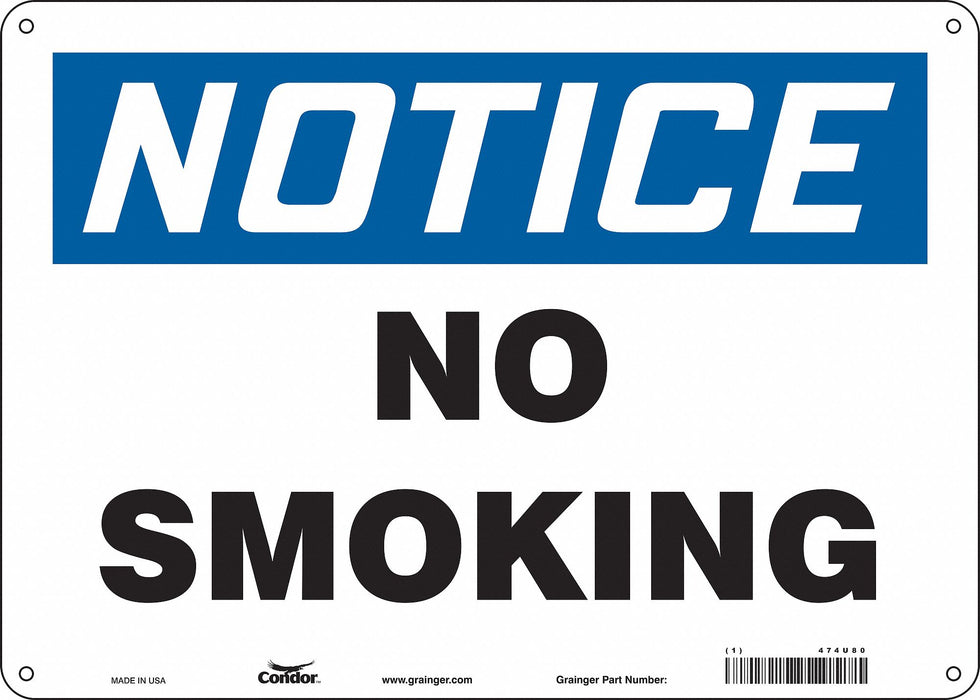 Safety Sign 10 inx14 in Polyethylene