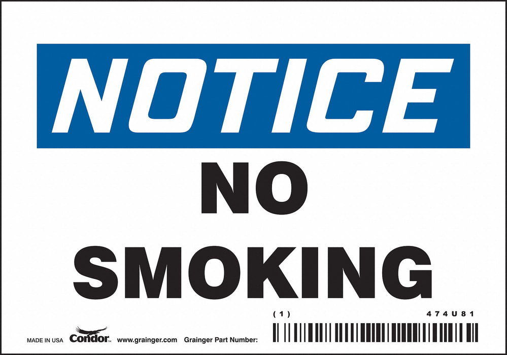 Safety Sign 3 1/2 inx5 in Vinyl