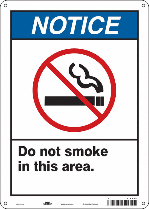Safety Sign 14 inx10 in Polyethylene