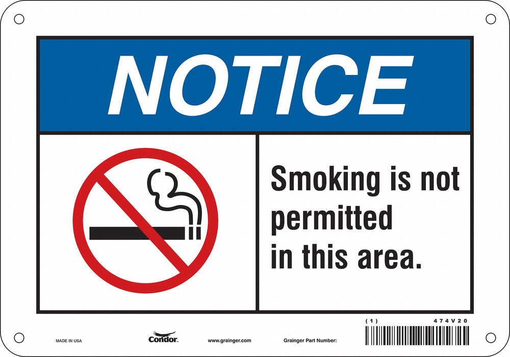 Safety Sign 7 in x 10 in Polyethylene