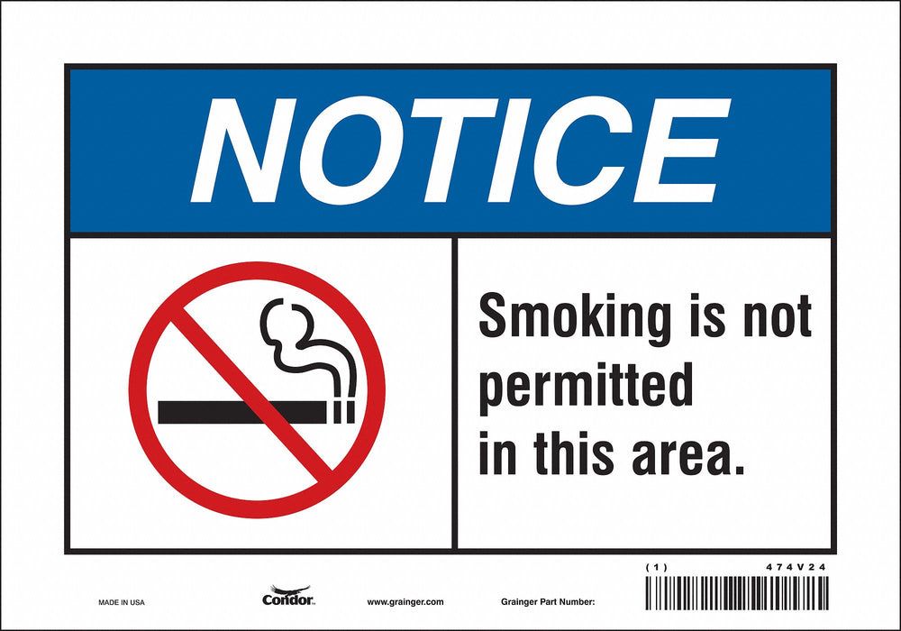 Safety Sign 7 in x 10 in Vinyl