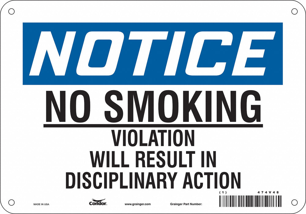 Safety Sign 7 in x 10 in Aluminum