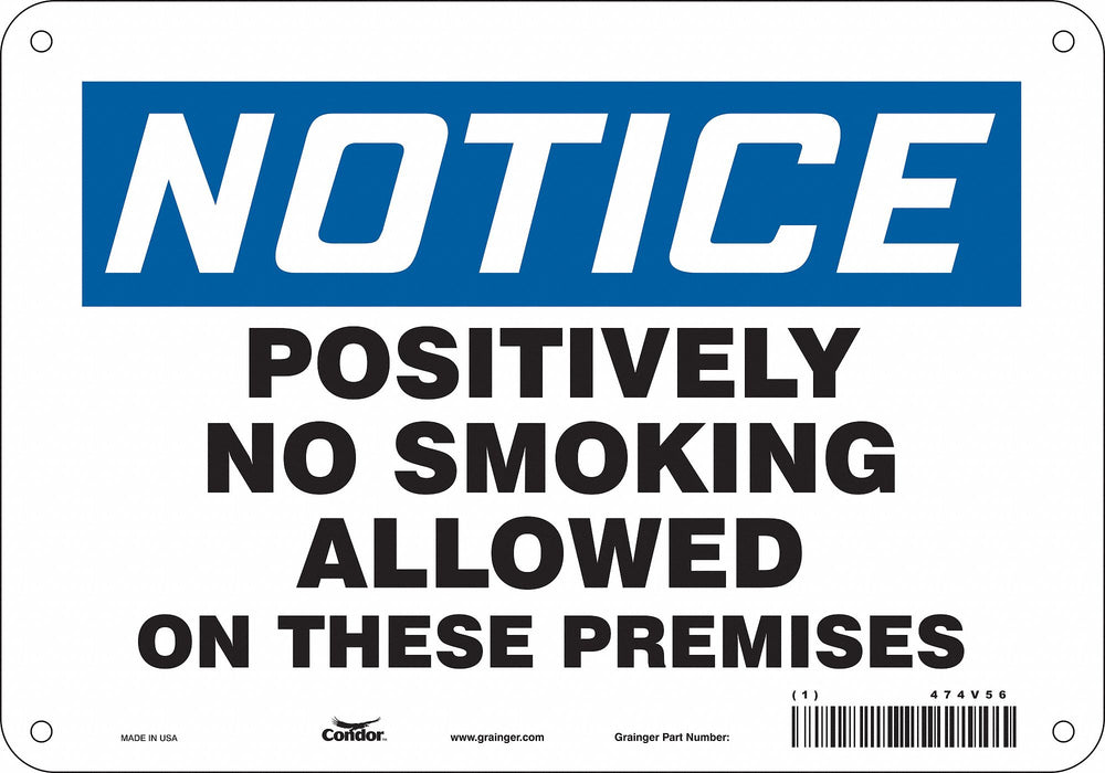Safety Sign 7 in x 10 in Polyethylene