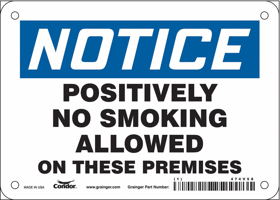Safety Sign 5 in x 7 in Vinyl