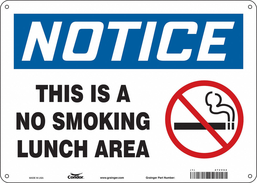 Safety Sign 10 inx14 in Aluminum